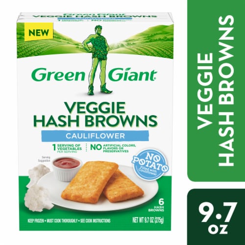 Green Giant Cauliflower Veggie Hash Browns Perspective: front