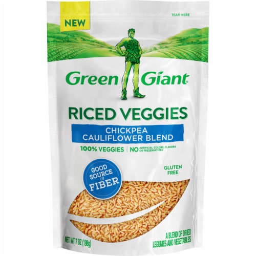Green Giant Chickpea Cauliflower Blend Riced Veggies Perspective: front