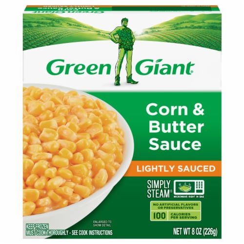Green Giant Simply Steam Corn & Butter Sauce Perspective: front