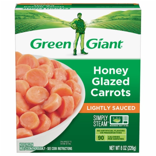 Green Giant Lightly Sauced Honey Glazed Carrots Perspective: front