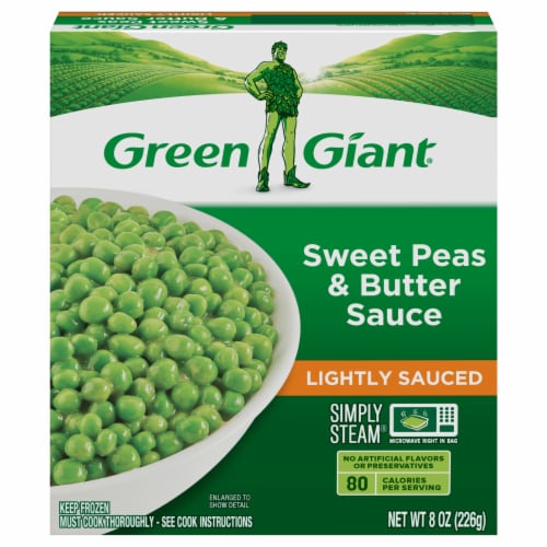 Green Giant Simply Steam Lightly Sauced Sweet Peas Perspective: front