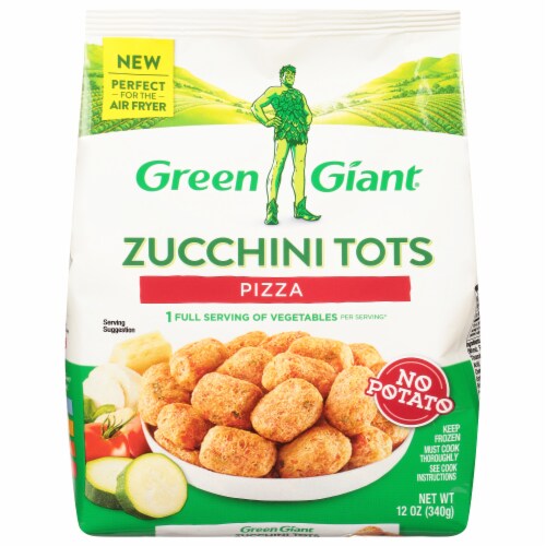 Green Giant Pizza Zucchini Tots Perspective: front