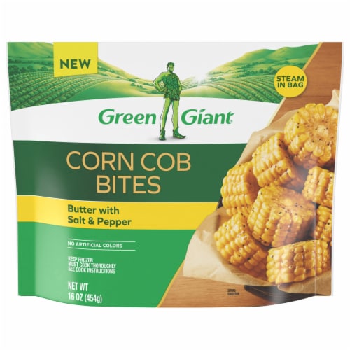 Green Giant Butter with Salt & Pepper Corn Cob Bites Perspective: front