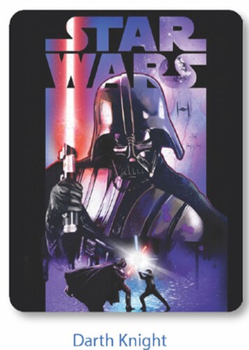 VM International Darth Knight Throw Blanket Perspective: front