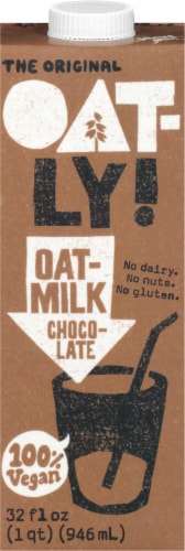 Oatly Chocolate Oat Milk Perspective: front