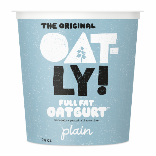Oatly Plain Full Fat Oatgurt Perspective: front