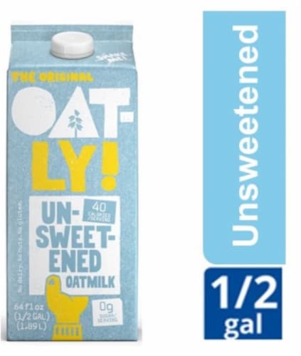 Oatly Unsweetened Oatmilk Perspective: front