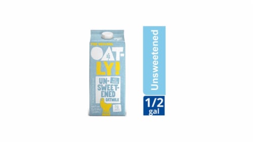 Oatly Dairy Free Unsweetened Oatmilk Perspective: front