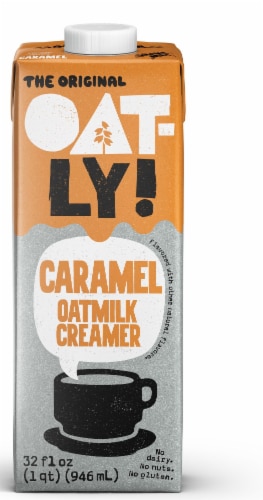 Oatly Dairy-Free Caramel Oatmilk Coffee Creamer Perspective: front