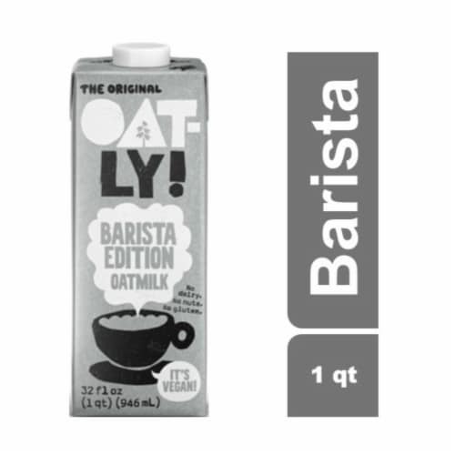 Oatly Dairy-Free Shelf-Stable Barista Edition Original Oat Milk Perspective: front