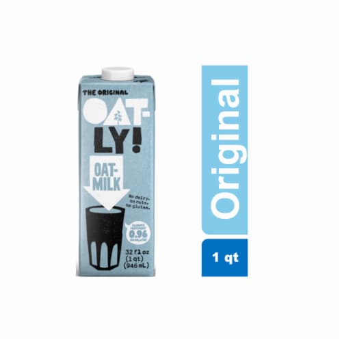 Oatly Dairy-Free Shelf-Stable Original Oat Milk Perspective: front
