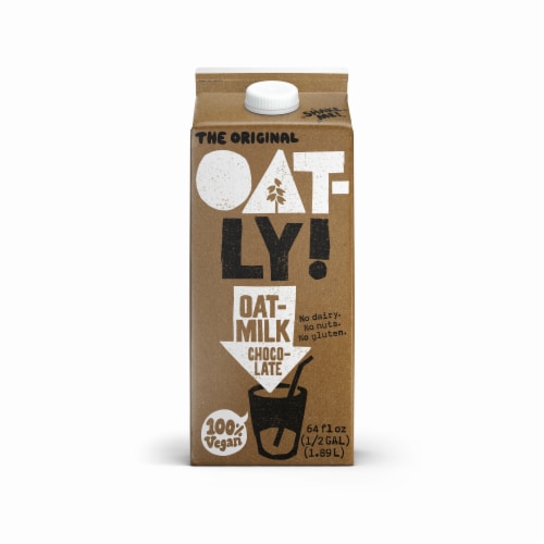Oatly Chocolate Oatmilk Perspective: front