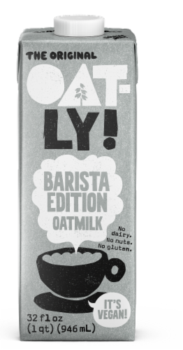 Oatly Dairy-Free Original Barista Edition Oatmilk Perspective: front