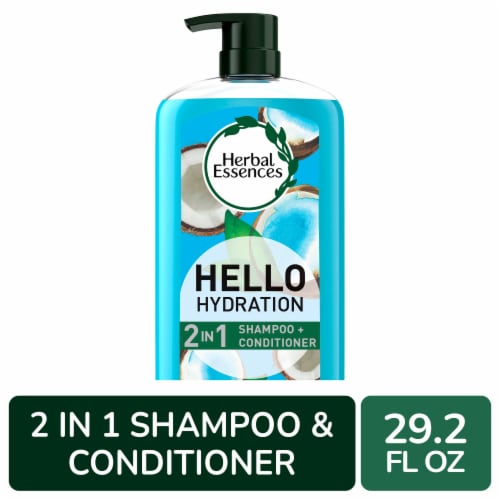 Herbal Essences Hello Hydration 2IN1 Shampoo Conditioner Moisture for Hair Perspective: front