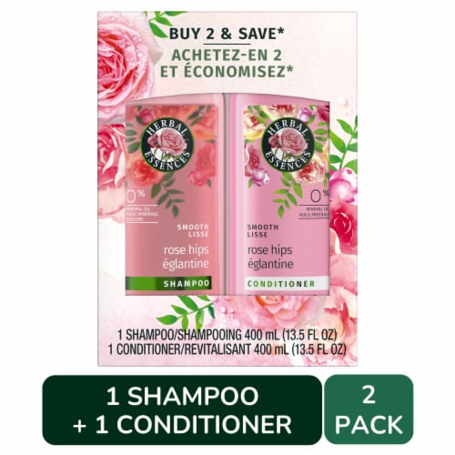 Herbal Essences Smooth Shampoo and Conditioner Perspective: front