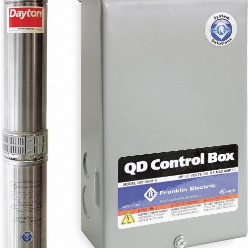 Dayton 1 HP Well Pump and Panel,20 gpm,230VAC 558906, 1 Kroger