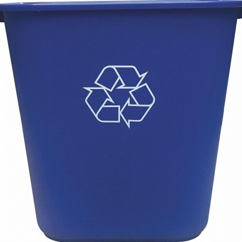 Tough Guy Desk Recycling Container,Bl,10-1/4 gal. 4UAU6, 1 