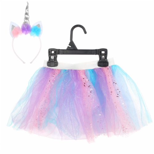 Sparkle Unicorn Tutu Youth Halloween Costume Accessory Perspective: front