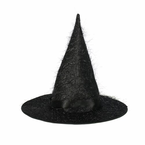 Seasons Witch Hat Adult Halloween Costume Accessory - Black Perspective: front