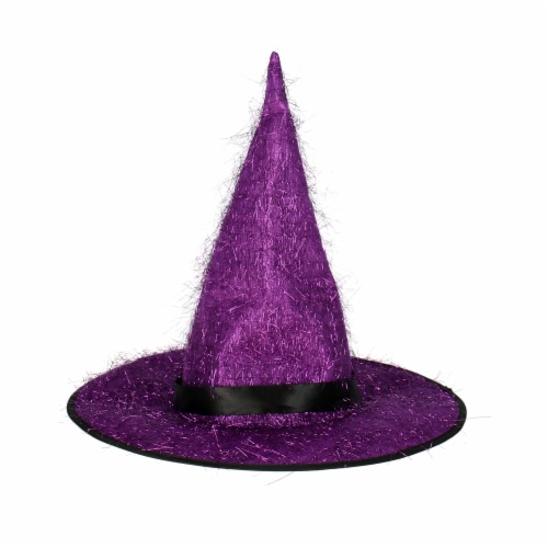 Seasons Witch Hat Adult Halloween Costume Accessory - Purple Perspective: front