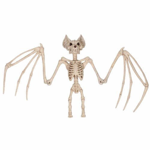 Morris SEW80063 36 in. Large Skeleton Bat Halloween Decoration Perspective: front