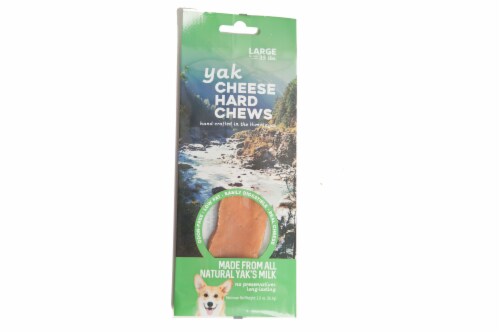 Nature's Own Yak Large Cheese Dog Chew Perspective: front