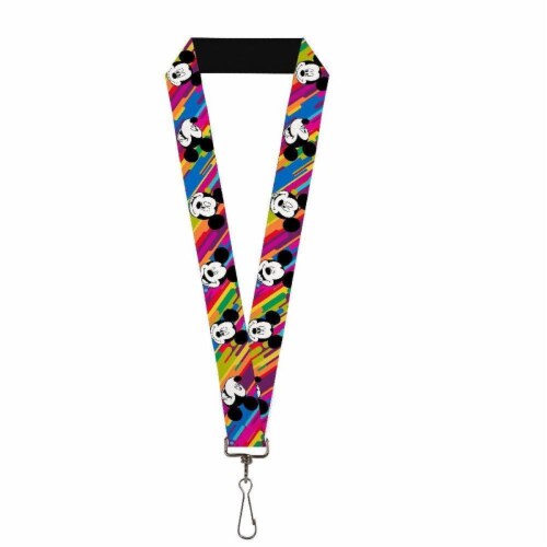 Disney  Disney Mickey Mouse Rainbow Lanyard Perspective: front