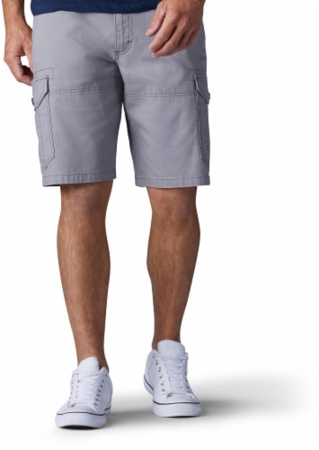 Lee Men's Extreme Motion Swope Shorts - Silver Perspective: front