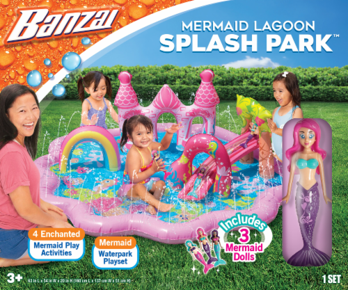 Banzai® Mermaid Lagoon Splash Park™ Perspective: front