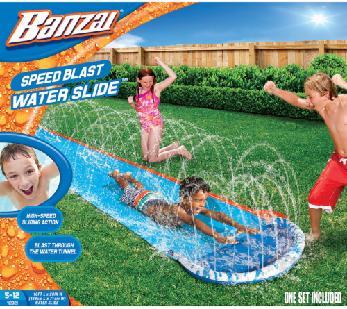 Banzai Speed Blast Water Slide - Blue, 16 ft - Mariano’s