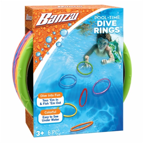 TRC Recreation Floating Foam Ring Toss Swimming Pool Game with 4 Rings,  Orange, 1 Piece - Kroger