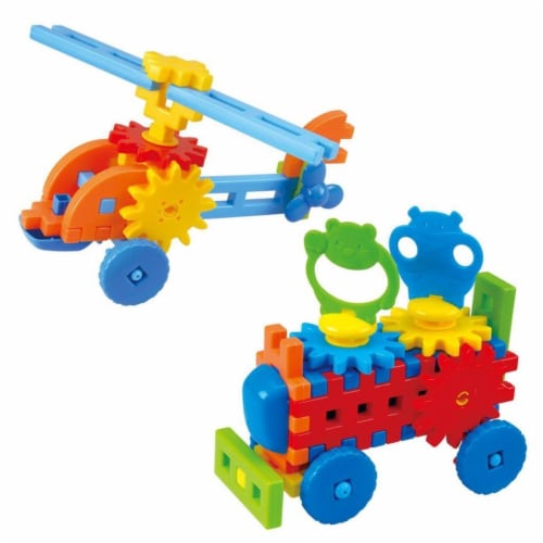 playgo 2022 Little Engineer Helicopter, Animal Caravan Truck Perspective: front