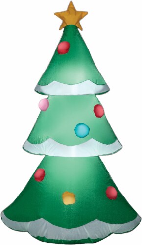 Gemmy Christmas Airblown Christmas Tree Perspective: front