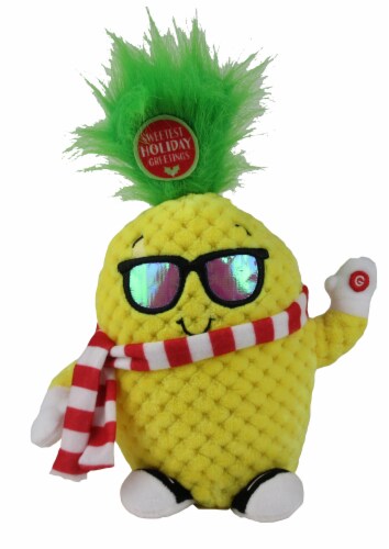 Animated Pineapple Plush Perspective: front