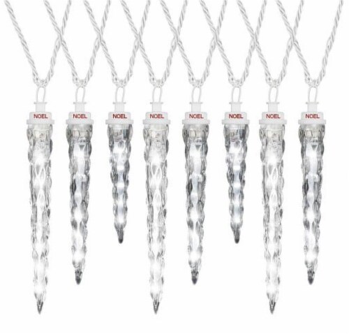 Gemmy 8 LED Shooting Star Icicle String Light Christmas Decor Perspective: front