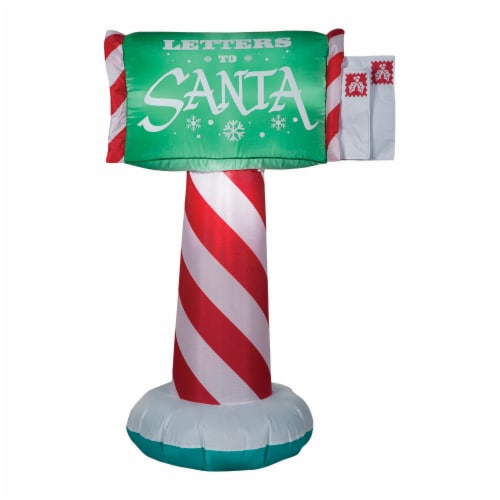 Gemmy Airblown Inflatable Letters to Santa Yard Decoration Perspective: front