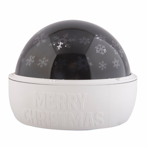 Gemmy Tabletop Christmas Lightshow Snowflake Projection - White Perspective: front