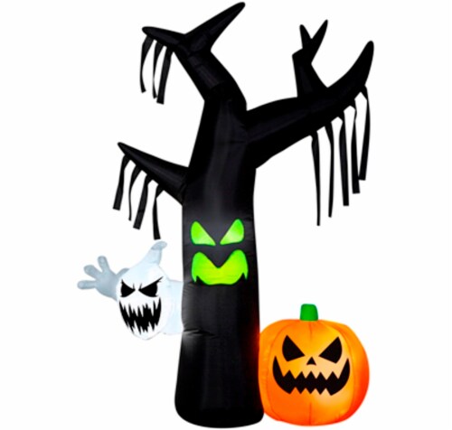 Gemmy Inflatable Ghostly Tree Halloween Decoration Perspective: front