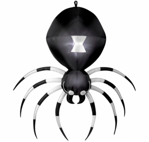 Gemmy Hanging Spider - Black/White Perspective: front