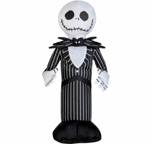Gemmy Airdorable Airblown Jack Skellington Halloween Decor Perspective: front
