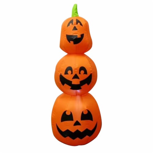Gemmy 3.5' Airblown Jack O Lantern Stack Scene Decoration Halloween Décor Perspective: front