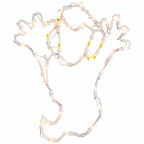 Northlight 15 Lighted Ghost Halloween Double Sided Window Silhouette Decoration Perspective: front
