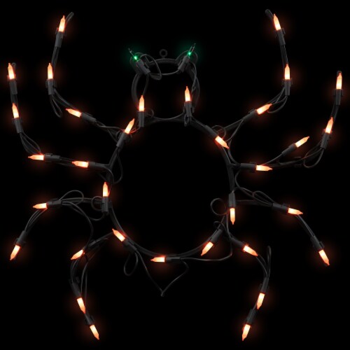 Northlight 15 Lighted Spider Halloween Window Silhouette Decoration Perspective: front