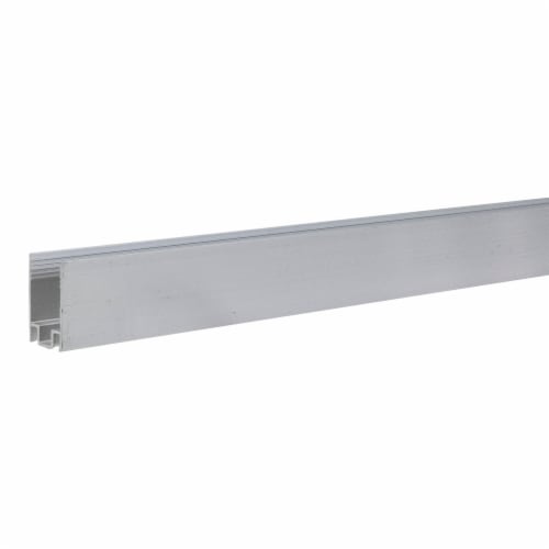Northlight 19.5' Aluminum Mounting Tracks for Neon Rope Lights Perspective: front