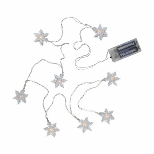 Battery operated discount snowflake lights