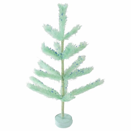 Northlight 2' Pastel Green Pine Artificial Easter Tree - Unlit Perspective: front