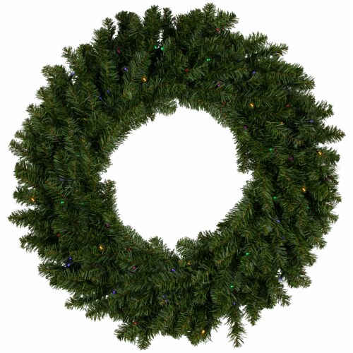 Pre lit on sale battery wreath