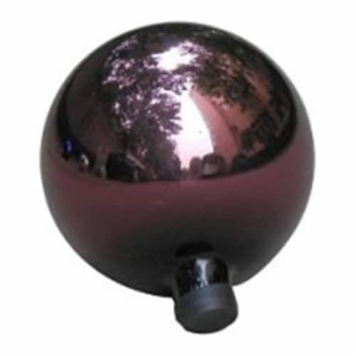 Northlight 33377041 10 in. Plum Purple Glass Outdoor Patio Garden Gazing Ball Perspective: front