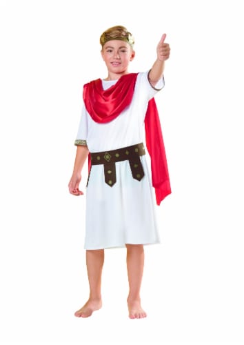 Northlight White and Red Little Caesar Roman Boys Toga Halloween ...