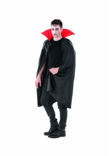 Northlight Black and Red Vampire Cape Boy Child Halloween Costume - Large Perspective: front